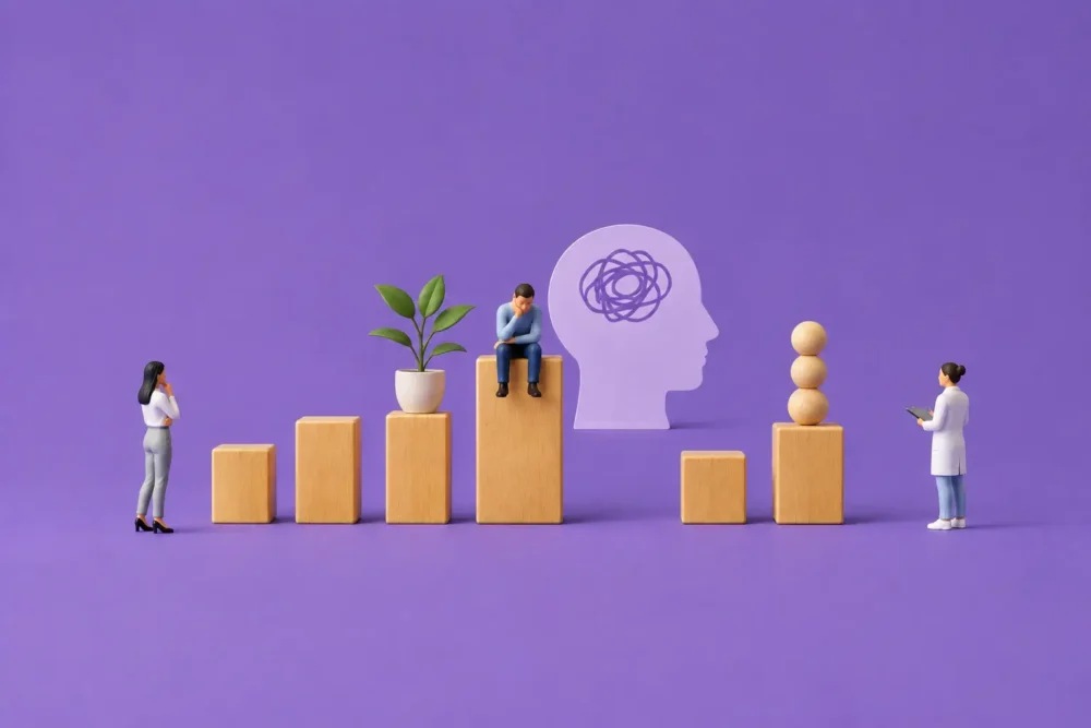 Illustration de la difficulté d'accompagner un arrêt long pour motif psychologique.