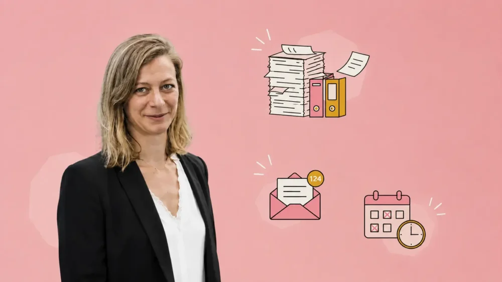 Illustration de Maureen Lagadec et de la surcharge administrative des managers.