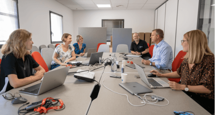 Réunion entre collaborateurs Silae