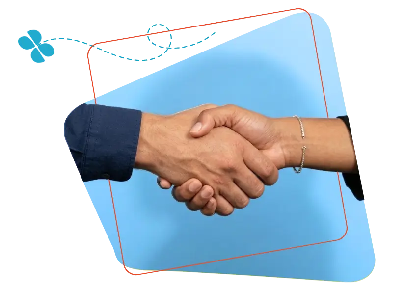 Poignée de mains entre un expert-comptable et son client. La relation partenaire reste inchangée lors de la migration Silae