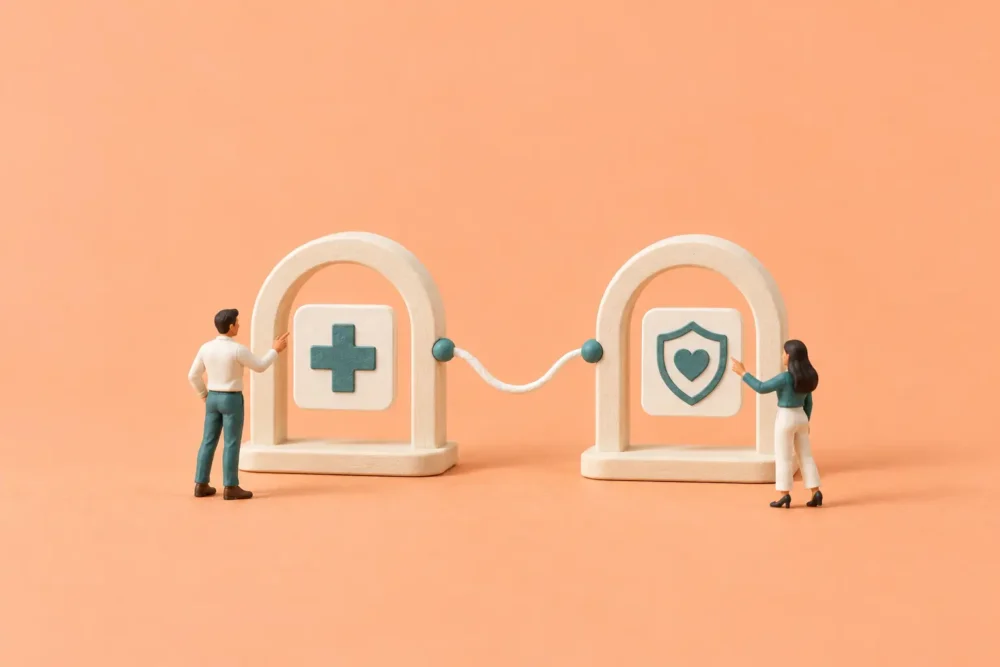Illustration du glossaire sur le sujet de la complémentaire santé avec l'ensemble de ces définitions et termes clés.