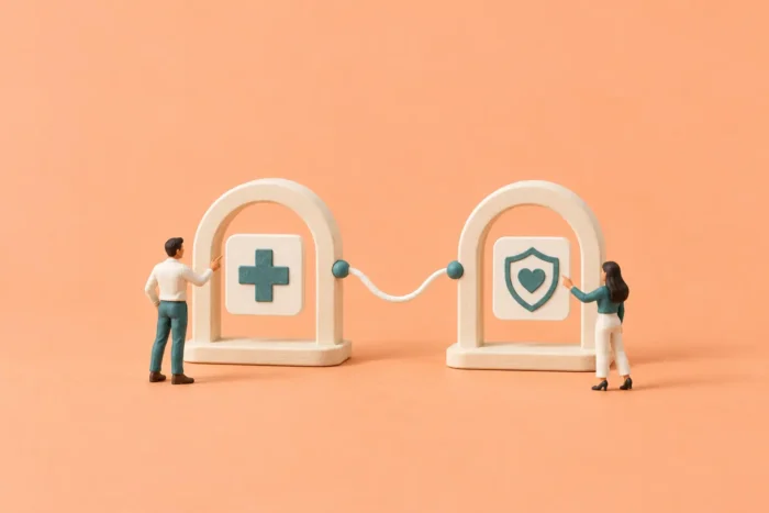 Illustration du glossaire sur le sujet de la complémentaire santé avec l'ensemble de ces définitions et termes clés.