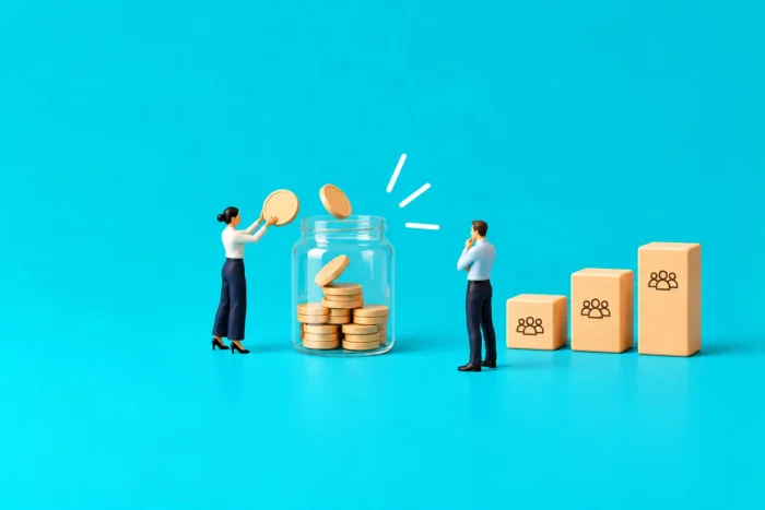 Illustration sur l'évolution de l'épargne salariale en entreprise.
