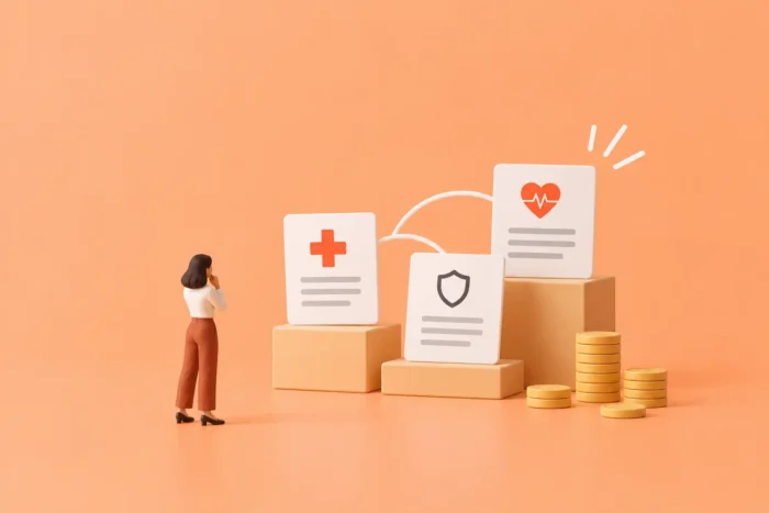 Illustration des cinq risques à surveiller pour sécuriser la gestion santé-prévoyance et éviter les coûts cachés.