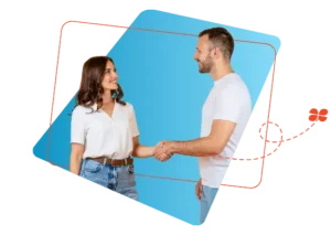 Deux personnes se serrant la main pour symboliser l’externalisation sécurisée de la paie avec la solution Silae