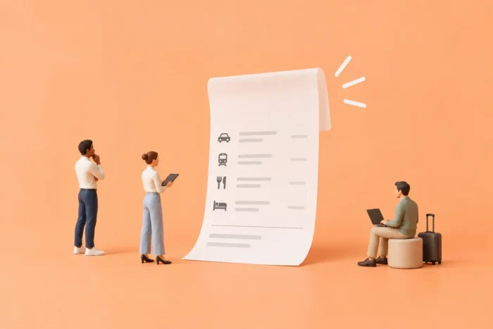 Illustration du processus entourant le remboursement d'une note de frais.