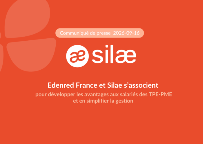 Communiqué de presse Silae et Edenred France : partenariat pour développer les titres-restaurant dans les TPE-PME