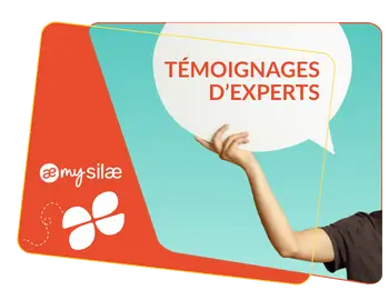 Visuel illustrant les témoignages d’experts sur les solutions RH et paie My Silae, avec logo et identité graphique.