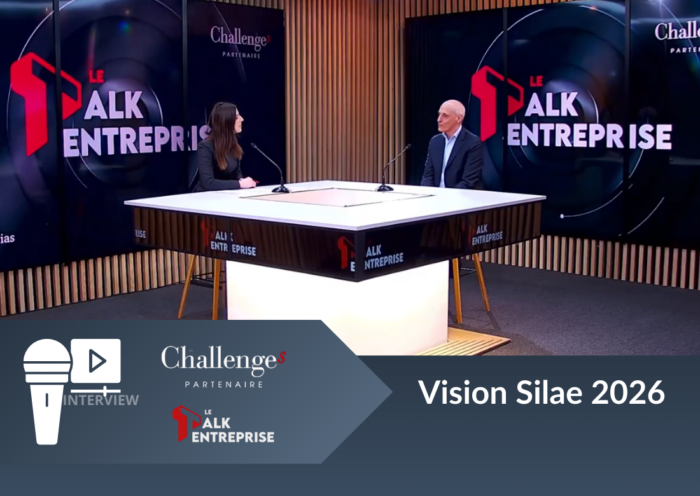 Pierre Cesarini, directeur général de Silae, présente la vision Silae 2026 lors du Talk Entreprise de Challenges